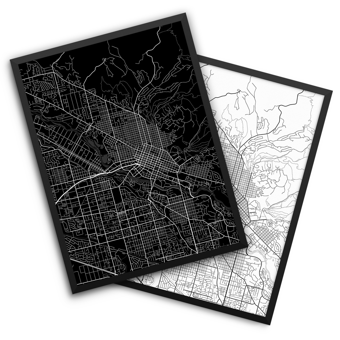 Boise ID City Map Decor