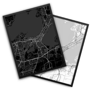Madison WI City Map Decor