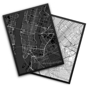 New York City NY City Map Decor