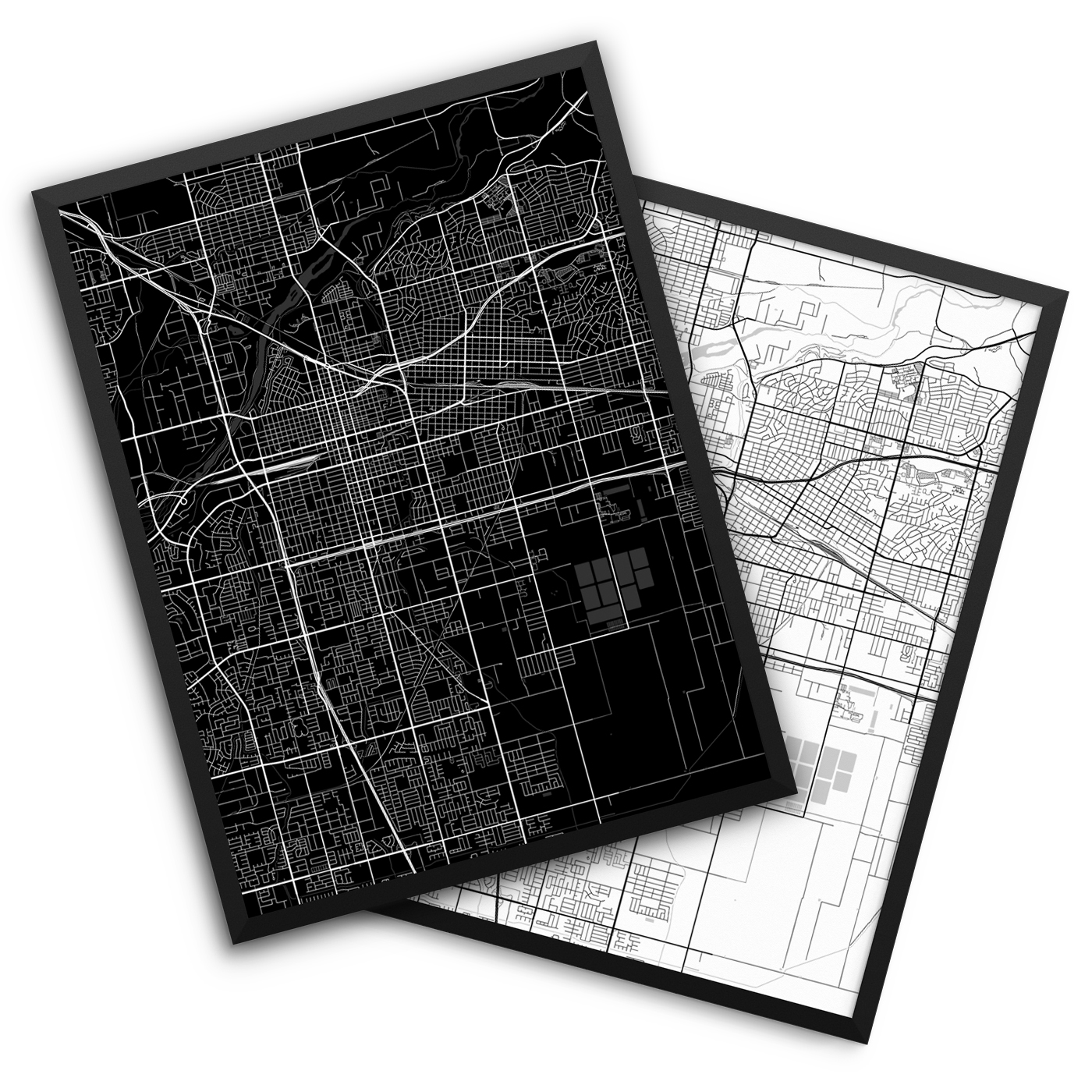 Bakersfield CA City Map Decor