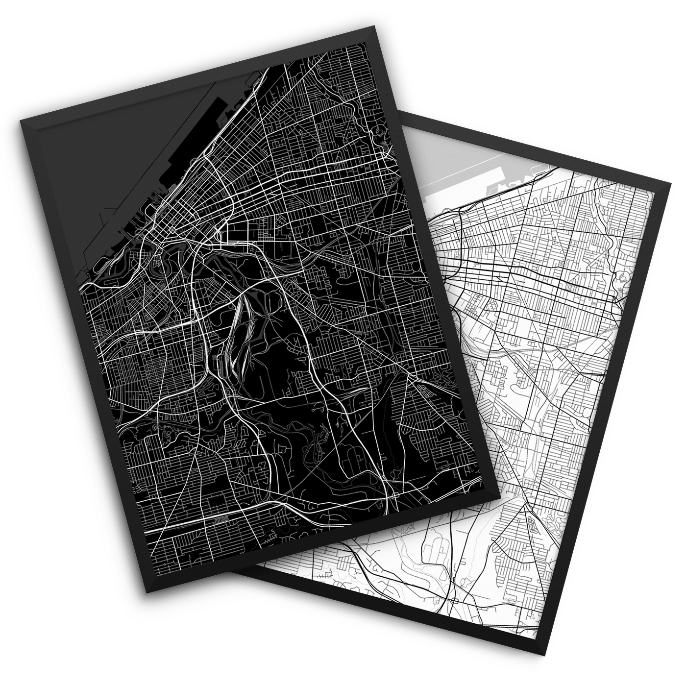 Cleveland OH City Map Decor