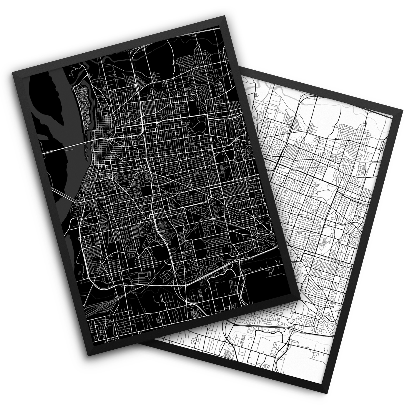 Memphis TN City Map Decor