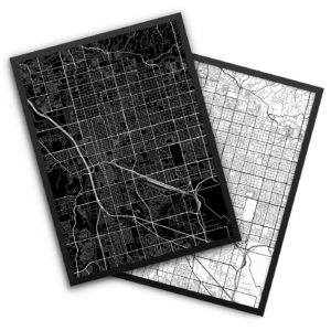 Tucson AZ City Map Decor