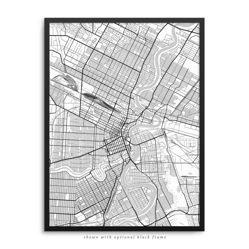 Winnipeg Canada City Street Map White Poster